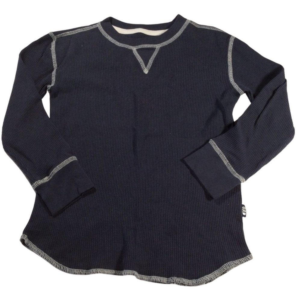 👣 5/$25 - Navy Thermal Style Long Sleeve Top